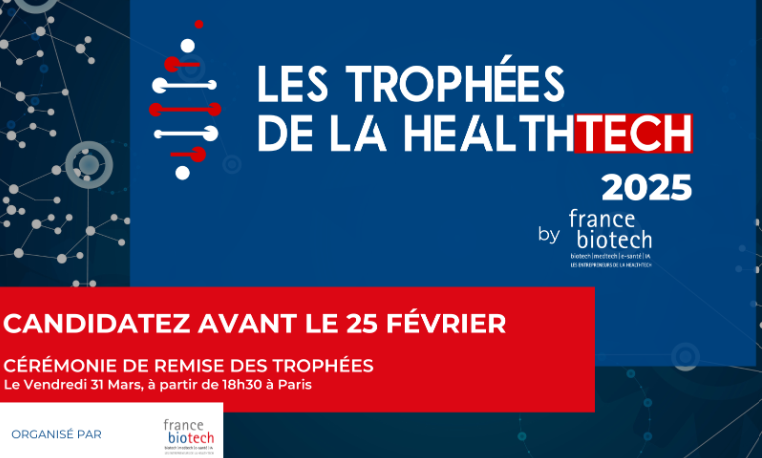 Visuel des trophées de la Healthtech 2025